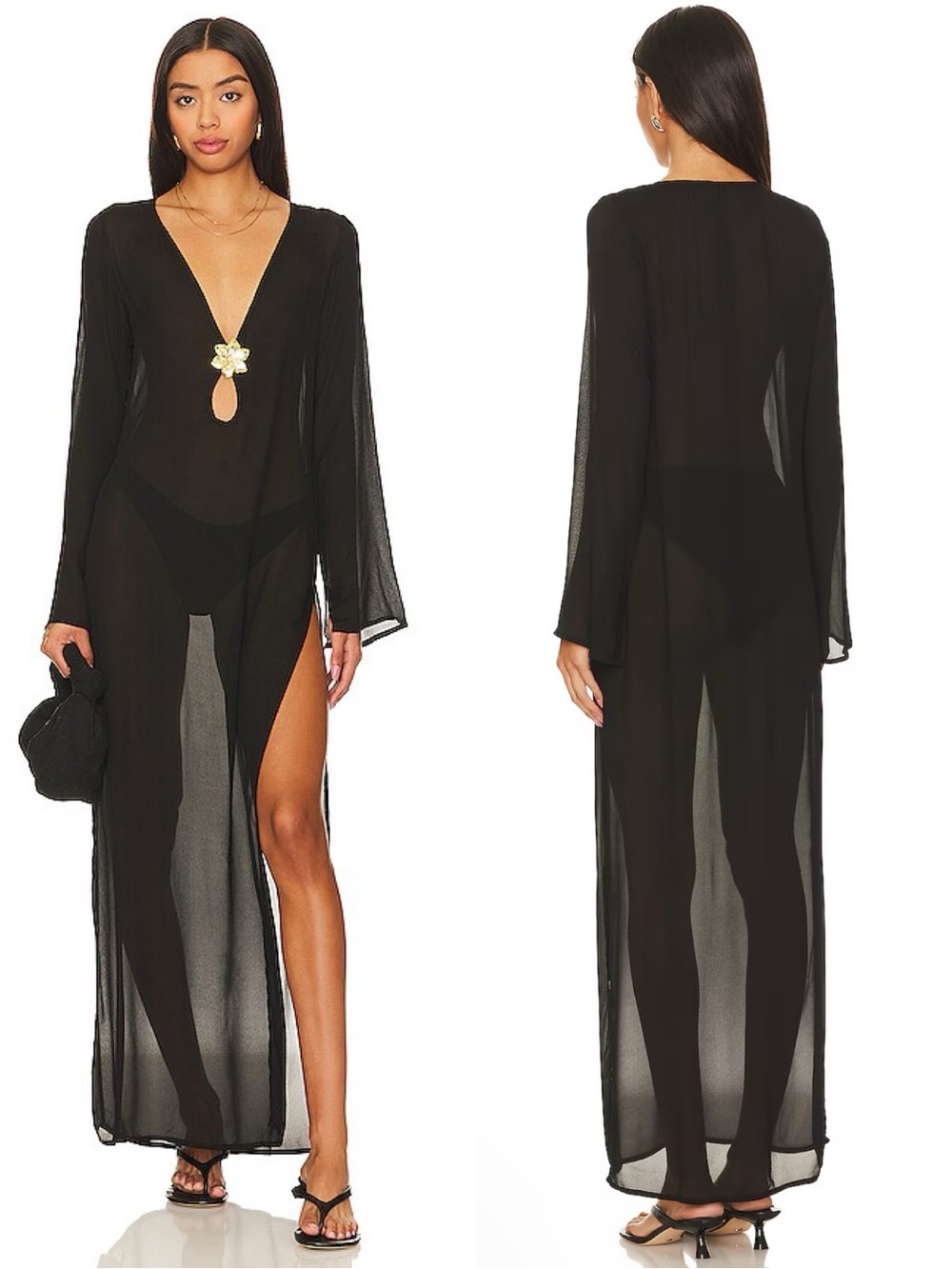 Cin Cin Hotline Maxi Dress In Black